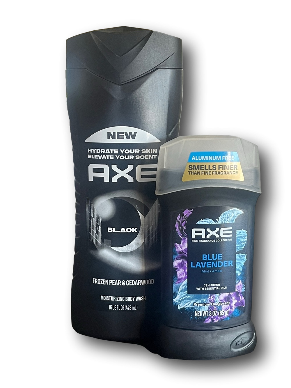 AXE Black Body Wash and AXE Blue Lavender Deodorant Duo